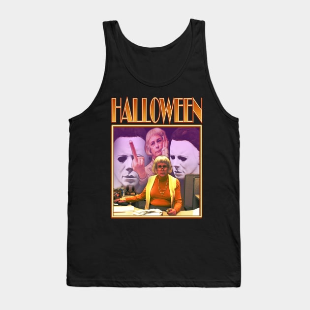 Halloween Jamie Lee Curtis Hot Dog Fingers Tank Top by Ladybird Etch Co.